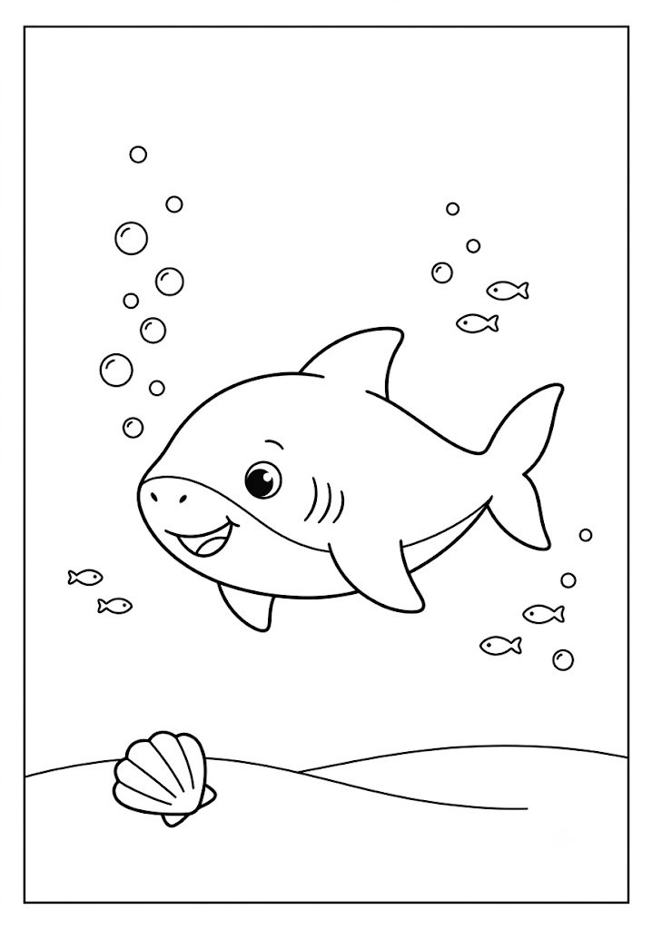 Baby Shark Coloring Pages