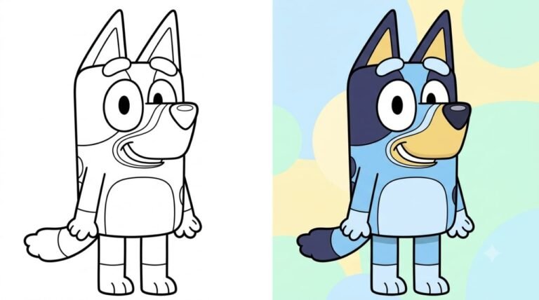Bluey Coloring Pages