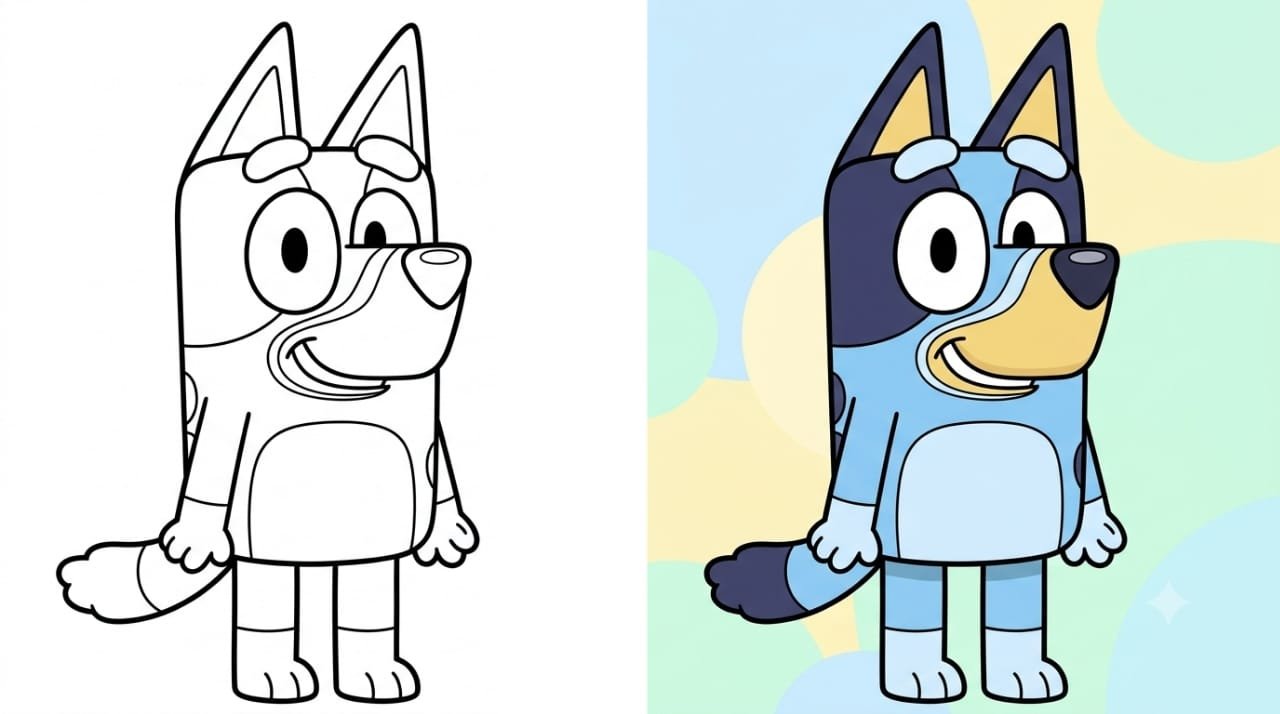 Bluey Coloring Pages
