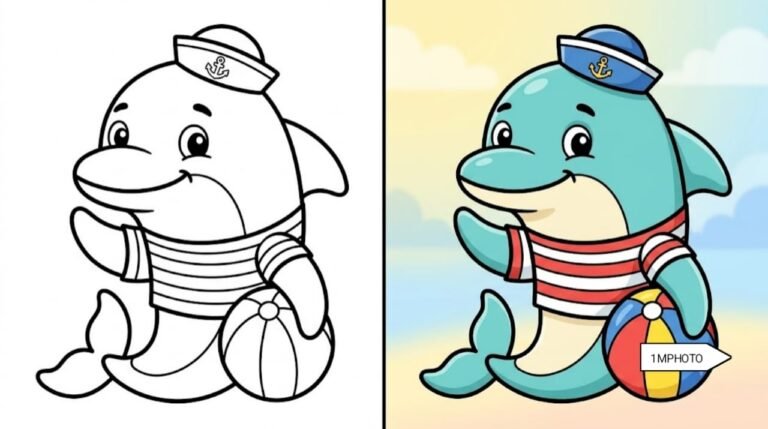 Dolphin Coloring Pages
