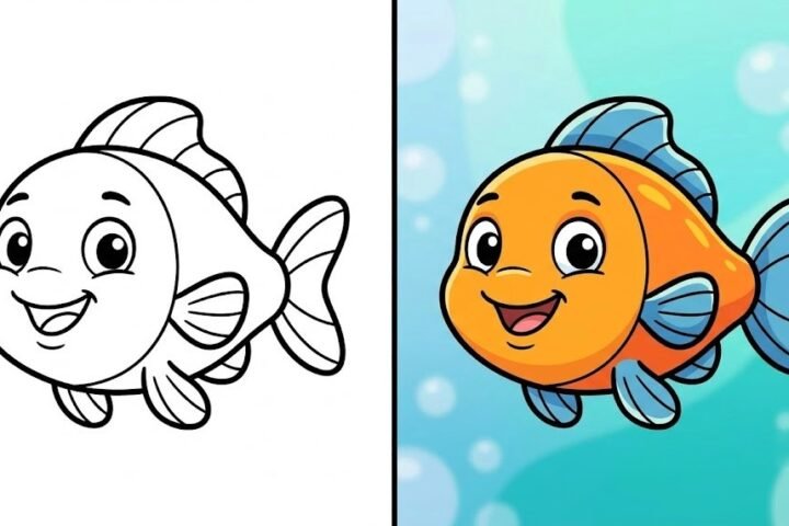 50 Fish Coloring Pages (Free PDF Printables)