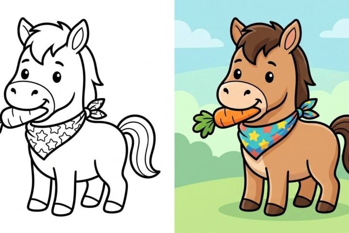 50 Horse Coloring Pages (Free PDF Printables)