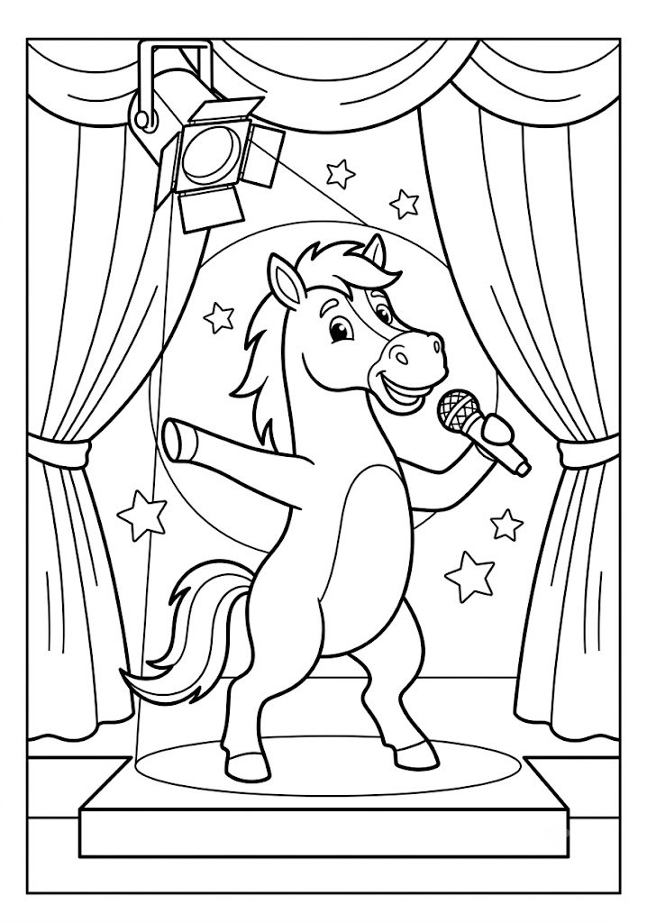 Horse Fair Coloring Pages