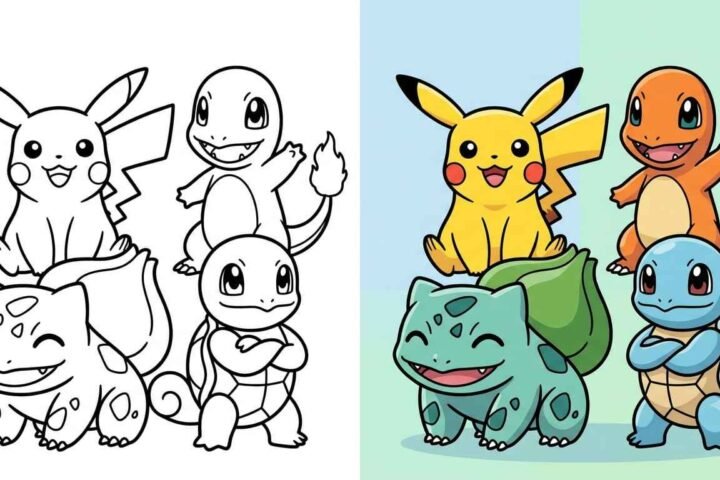 100 Pokemon Coloring Pages (Free PDF Printables)