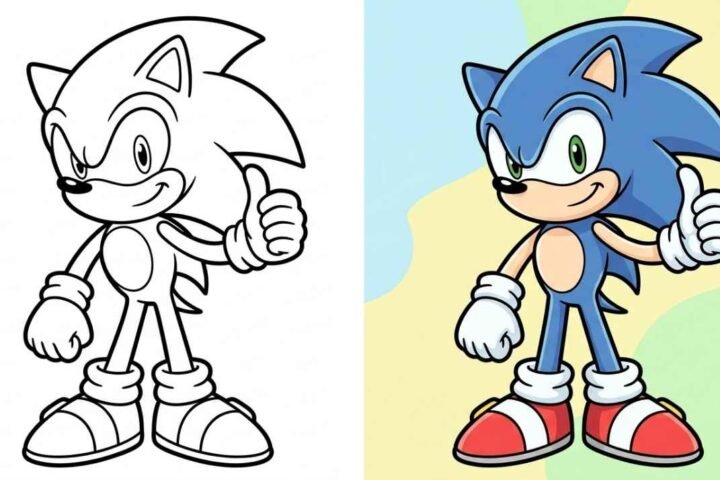 100 Sonic Coloring Pages (Free PDF Printables)