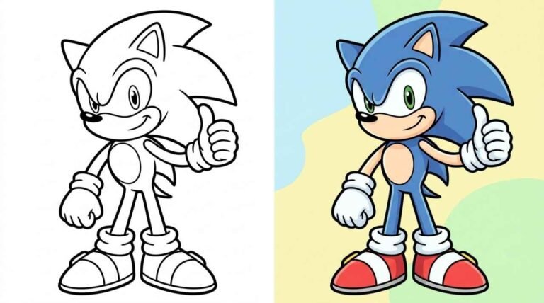 Sonic Coloring Pages