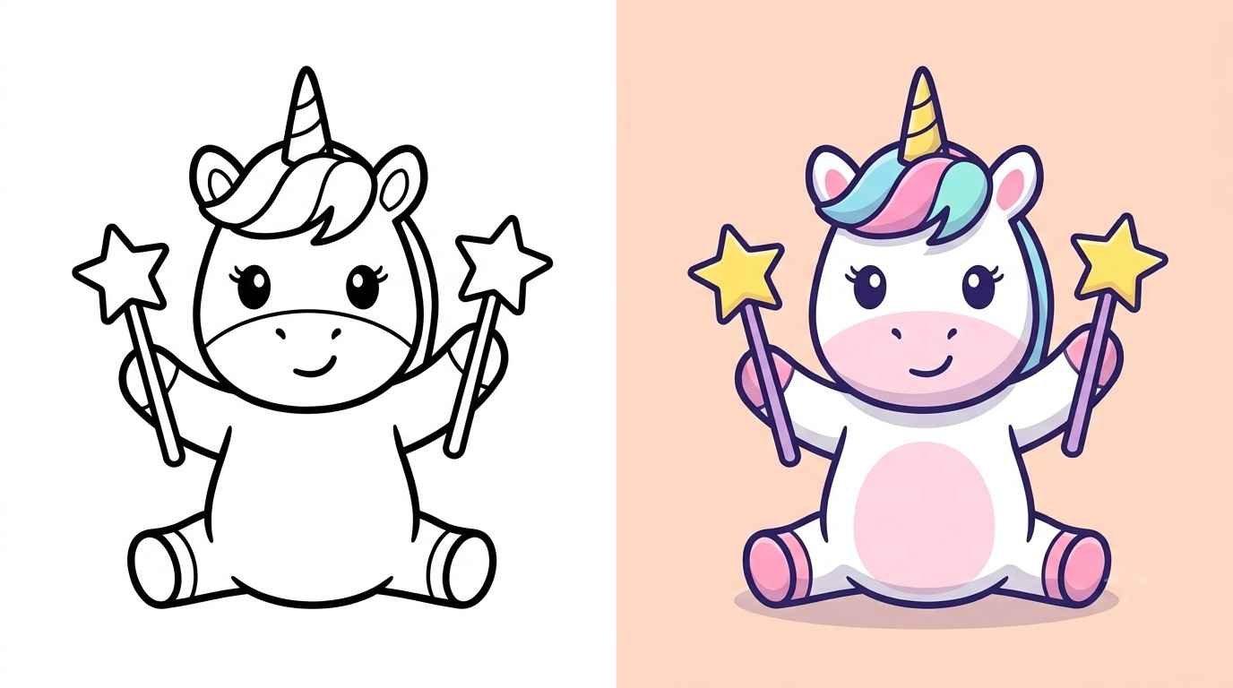 Unicorn Coloring Pages