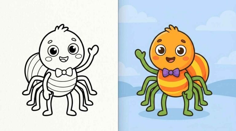 spider coloring pages